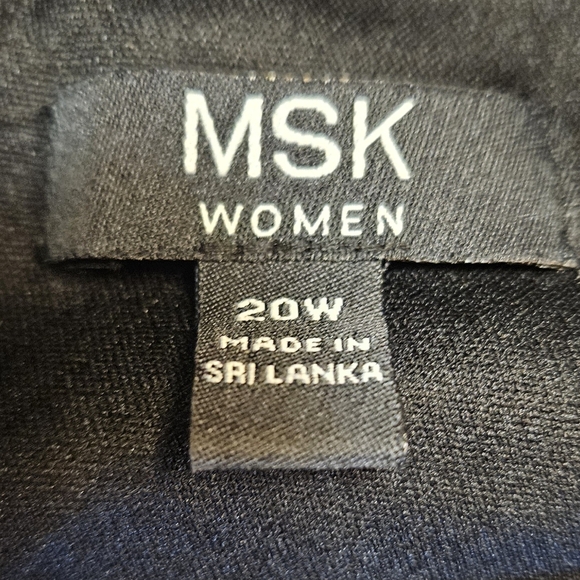 MSK Women Classy V- Neck Floral Lace 3/4 Sleeve Cocktail Holiday Party Dress, 20 - Picture 5 of 7